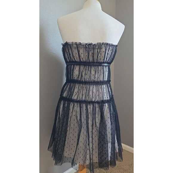 NWT Giambattista Valli for Impulse | Size 4 | Nude Sheer Mesh w/Underlay Dress - Picture 3 of 16